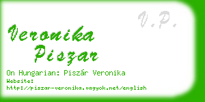veronika piszar business card